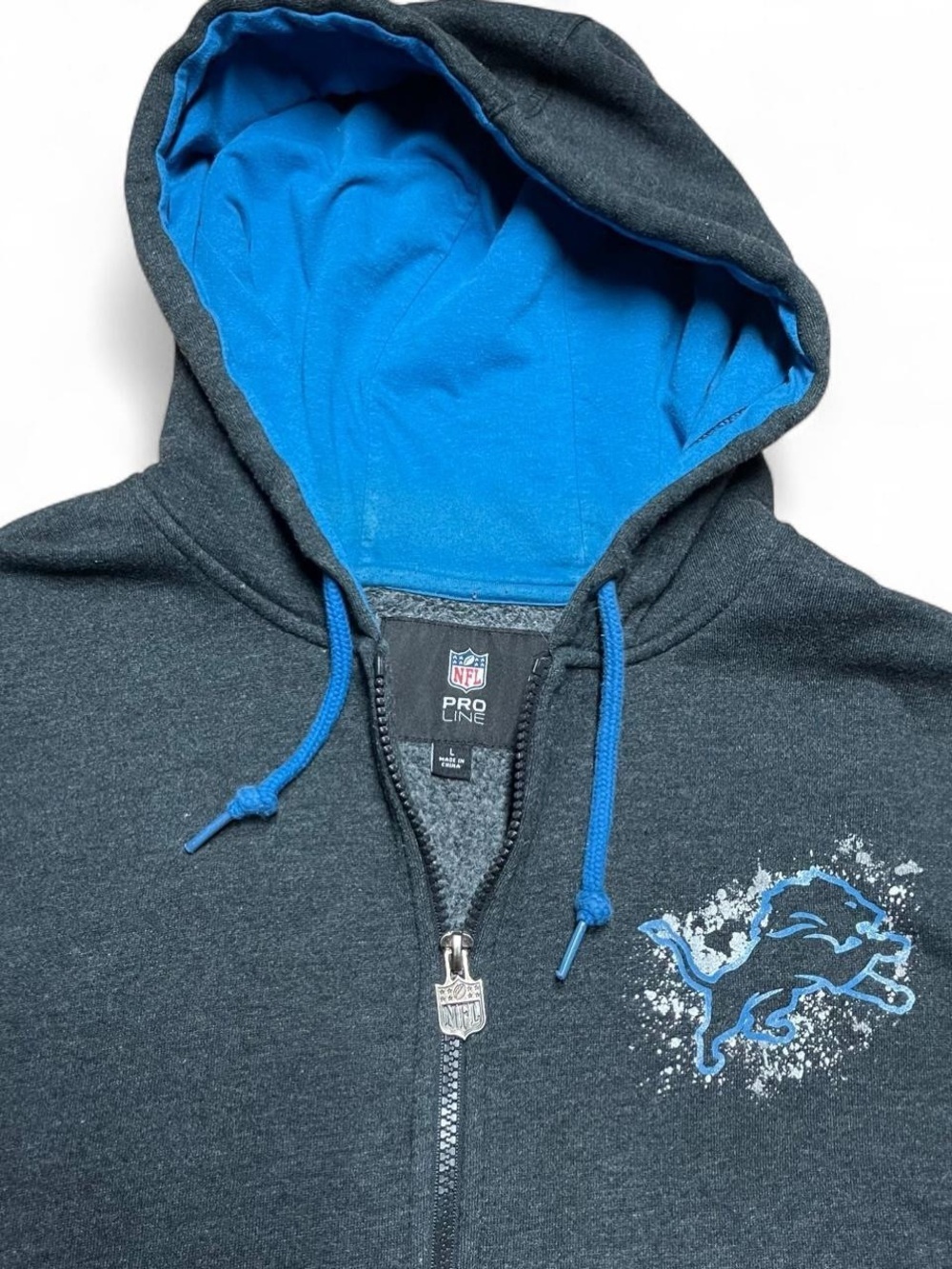 NFL Pro Line Detroit Lions Women’s Zip Up Hoodie Size Large Football
